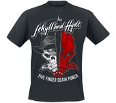 Camiseta de Five Finger Death Punch - Jekyll And Hyde - S XXL - para Hombre - Negro