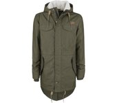 Chaqueta de Invierno de Brandit - Marsh Lake Teddyparka - L XL - para Hombre - Aceituna