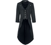 Abrigo militar Gótico de Banned Alternative - Dovetail Coat - S 5XL - para Hombre - Negro