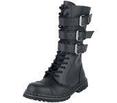 Botas Gótico de Brandit - Phantom 3 Hebillas - EU40 EU41 - para Hombre - Negro