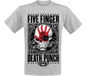 Camiseta de Five Finger Death Punch - Punchagram - S XXL - para Hombre - Gris/Melé