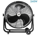 Abrila - Ventilador Industrial PONIENTE | Negro con 3 Velocidades Ajustables | Orientable | 240W de Potencia | Ideal para Todo Tipo de Estancias