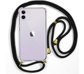 Cool Funda Negro con Cordón Liso para IPhone 11