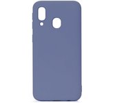 Muvit Life Funda Liquid Soft Gris para Samsung Galaxy A40