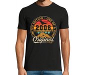 Camiseta Hombre Manga Corta 18 años vintage 2006 cumpleaños retro laTostadora