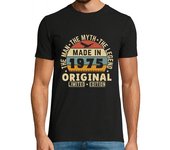 Camiseta Hombre Manga Corta 50 años 1975 vintage aniversario retro laTostadora
