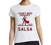 Camiseta Mujer Manga Corta Bailar Salsa laTostadora