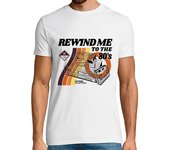 Camiseta Hombre Manga Corta musica retro de los 80 laTostadora