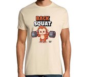 Camiseta Hombre Manga Corta Camiseta hombre Back Squat laTostadora