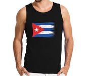 Camiseta Hombre Sin Mangas Cuba bandera cubana diseño vintage laTostadora