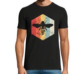 Camiseta Hombre Manga Corta regalo retro abeja waabe laTostadora