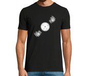 Camiseta Hombre Manga Corta hombre - vinilo retro laTostadora