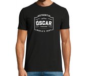 Camiseta Hombre Manga Corta oscar-vintage clásico retro laTostadora