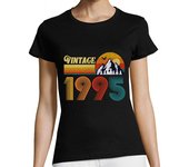 Camiseta Mujer Manga Corta cumpleaños 29 años retro vintage 1995 laTostadora
