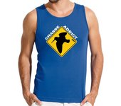 Camiseta Hombre Sin Mangas obv - adicto a la caza porque en vuelo laTostadora