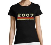 Camiseta Mujer Manga Corta 2007 vintage-año 000024 laTostadora