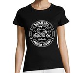 Camiseta Mujer Manga Corta Bikers Moteros Retro Motorcycles Rockers Rock N Roll Rockabilly laTostadora