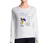 Camiseta Mujer Manga Larga Bailar bajo la lluvia laTostadora