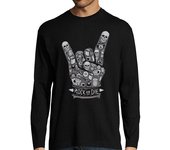 Camiseta Hombre Manga Larga Hombre, manga larga, negra laTostadora