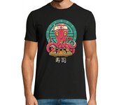 Camiseta Hombre Manga Corta octo sushi bar camisa para hombre laTostadora