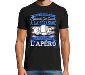 Camiseta Hombre Manga Corta petanca cadeau humor homme petanca laTostadora