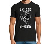 Camiseta Hombre Manga Corta esquí papá como un papá normal pero más laTostadora