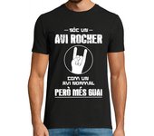 Camiseta Hombre Manga Corta Sóc un Avi Rocker Com Un Avi Normal Però Més Guai, Catalán, Día del Padre laTostadora