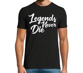 Camiseta Hombre Manga Corta Legends never die laTostadora