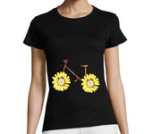 Camiseta Mujer Manga Corta bicicletas laTostadora