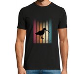 Camiseta Hombre Manga Corta becada caza hombre vintage retro laTostadora