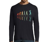 Camiseta Hombre Manga Larga evolución del golf - evolución del golf laTostadora