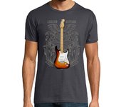 Camiseta Hombre Manga Corta Guitarra eléctrica legendaria strato laTostadora
