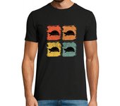 Camiseta Hombre Manga Corta Turtle Animal Retro Pop Art Gift laTostadora