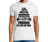Camiseta Hombre Manga Corta ser tío honor ser padrino sin premio laTostadora
