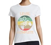 Camiseta Mujer Manga Corta regalo completo de nivel 40 vintage laTostadora
