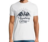 Camiseta Hombre Manga Corta Camiseta Montañas Retro Estilo Vintage laTostadora