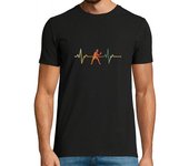 Camiseta Hombre Manga Corta Cool Retro Heartbeat Tabble Tennis Gift laTostadora