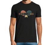 Camiseta Hombre Manga Corta ping pong tenis de mesa jugador de paleta vintage retro laTostadora