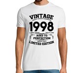 Camiseta Hombre Manga Corta vintage 1998 envejecido a la perfección original laTostadora