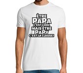 Camiseta Hombre Manga Corta ser papá es genial ser abuelo es clase laTostadora