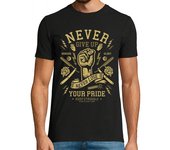 Camiseta Hombre Manga Corta Never Give Up laTostadora