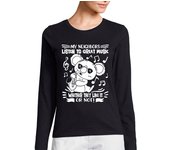 Camiseta Mujer Manga Larga saxofón koala jazz saxofonista laTostadora