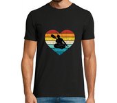 Camiseta Hombre Manga Corta Me encanta el piragüismo Deportes acuát laTostadora