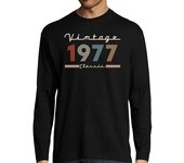 Camiseta Hombre Manga Larga 1977 - Vintage Classic laTostadora