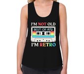 Camiseta Mujer Tirantes Loose Fit vintage 1972 casete retro cumpleaños laTostadora
