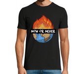 Camiseta Hombre Manga Corta Now or never laTostadora