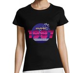 Camiseta Mujer Manga Corta 1987 retro vintage disco laTostadora