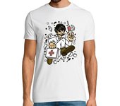 Camiseta Hombre Manga Corta Camiseta Cartoon Médico Running Enfermería laTostadora