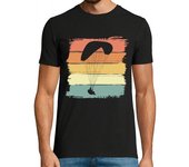 Camiseta Hombre Manga Corta parapente retro vintage para laTostadora