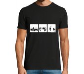 Camiseta Hombre Manga Corta Cop de peu al cotxe 02 laTostadora